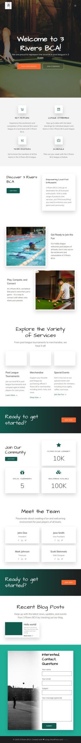 3 Rivers BCA Website