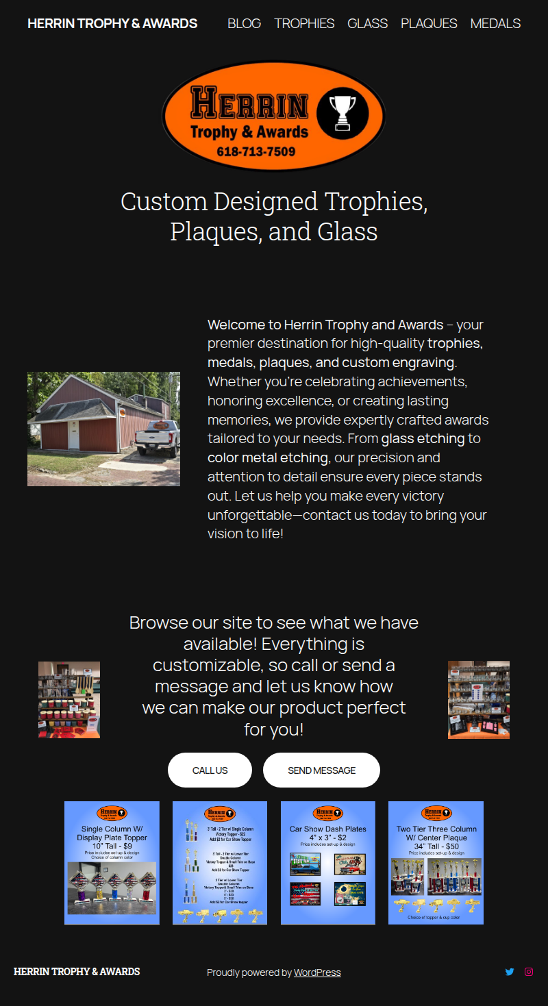 Herrin Trophy Website